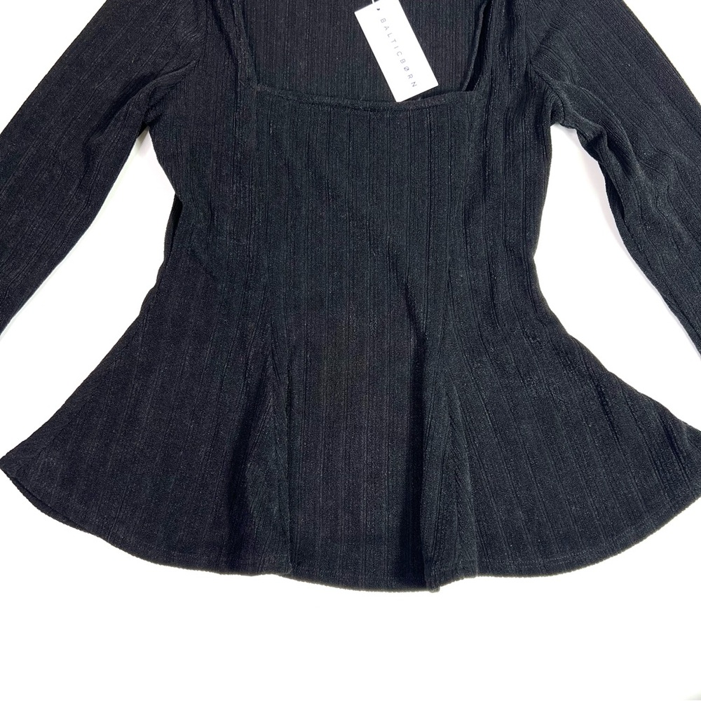 NWT Baltic Born Murphy Square Neck Top in Classic Black Size Small - Picture 10 of 13